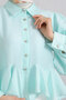 Flywheel Detailed Balloon Sleeve Shirt Y0095 - Mint Green - 5