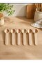 12 Pieces Bamboo Mini Spice Spoons Bamboo 7.5 cm - 2