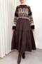 Parachute Fabric Layered Skirt 0052 - Brown - 2