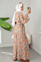 Shawl Pattern Kimono Set 2395 - Powder - 5