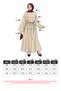 High Waist Belted Long Dress 0048 - Beige - 3