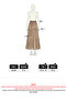Kraş Textured Long Skirt 253000 - Dark Blue - 3