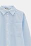 Light Blue Wrap Detailed Striped Shirt - 3