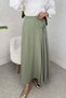 One Piece Cross Tie Skirt 2356 - Khaki - 2