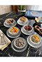 12-Piece 6-Person Glass Bead Snack Bowl Breakfast Jam Bowl Plate Set Gift Dowry Set - 3