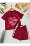 Summer Girl's Set with Rabbit Figure – Printed T-Shirt and Leggings Combination - 3