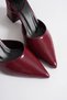 Burgundy Patent Leather Women's Heeled Shoes Tr08Ms11H - 4