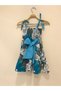 Girl's Floral Layered Cotton Dress 9245 - 3