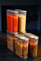 6 Pieces Gray 4 Liter Leak-Proof Food Storage Container Set of 6 Luxury Stylish Box Gray - 5