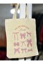 Thin Cloth Bag Born to Be Loved Bows Coquette Ribbons Y2K Retro Unisex Tote Bag - 2