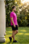 Unisex 2 Thread Love Letter Printed T-Shirt Shorts Set - 7