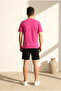 Unisex 2 Thread Love Letter Printed T-Shirt Shorts Set - 2