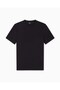 Men's Regular Fit Round Neck Logo Embroidered Round Neck Short Sleeve Black T-Shirt Xm002450 a - 5