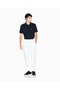 Men's Brand Logo Regular Fit Cotton Short Sleeve Navy Blue Polo Collar T-Shirt - 2