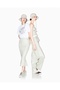 Women's Strapless Collar Woven Fabric Zipper Closure Pleated Beige Blouse - 4