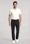 Men's Regular Fit 100% Cotton Logo Detailed Short Sleeve White Polo Collar T-Shirt - 2