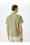 Short Sleeve Cotton Pocket Detail Slim Fit Shirt - 4