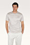 Men's Short Sleeve Crew Neck Relaxed Fit Beige T-Shirt