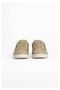 Men's Lace-Up Round Toe Leather Comfortable Sole Khaki Sneaker - 3