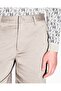 Men's Button Closure Regular Waist Short Length Pocket Detail Beige Shorts - 4