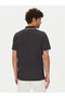 Men's Monogram Mk Logo Detailed Short Sleeve Black Polo Collar T-Shirt - 4