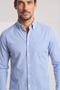 Men's Slim Fit Cotton Shirt Collar Long Sleeve White Shirt - 4