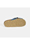 Women's Blue Adjustable Buckle Detailed Suede Slippers - 4