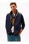 Men's Regular Fit Stand Collar Zippered Logo Label Khaki Vest - 3