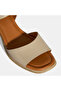 Mink Women's Leather Sandals with Buckle Detail - 6