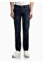 Men's Regular Waist Slim Fit Narrow Leg Blue Jeans