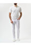 Men's Slim Fit Cotton Denim White Trousers - 2