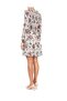 Women's V-Neck Long Sleeve Flared Skirt Multi-Color Dress - 3