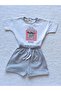 Baby Girl Summer Printed Shorts and Top Set - 4