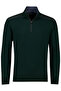 Men's Regular Fit 100% Wool Long Sleeve Half Zip Knitwear Green Knitwear - 2