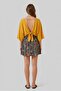 Elastic Waist Comfortable Cut Mini Skirt Gray - 3