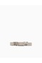 Women's Ea Text Metal Buckle Adjustable Beige Belt
