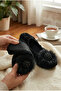 Velvet, Stoned Home Slippers, Daily Gift, Hajj Umrah Dowry Gift, Non-Slip Flat Slippers, Panduf - 3