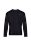 Men's Slim Fit Crew Neck Long Sleeve Blue-Gold T-Shirt