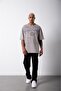 Oversize Oregon 20 Printed Cotton T-Shirt Light Gray - 6