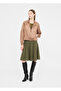 Women's Comfortable Fit Stand Collar Long Sleeve Satin Bomber Brown Jacket - 2