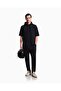 Men's Regular Waist Straight Model Comfortable Cut Long Length Navy Blue Sweatpants - 3