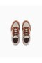 Men's Round Toe Lace-Up Rubber Sole Leather Beige Sneaker - 2