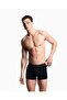 Men's Logo Elastic Band Stretch Cotton 3-Piece Black Boxer Briefs - 2
