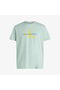 Men's Logo Crew Neck Short Sleeve Standard Green T-Shirt - 5