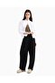 Women's Woven Fabric Regular Fit Strappy Ax Logo Embroidered Brown T-Shirt - 4
