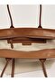 Women's Cotton Canvas Tote Leather Handle Beige Shoulder Bag - 3