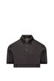 Men's Polo Collar Button Closure Short Sleeve Black Polo Collar T-Shirt - 3