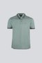 Men's Polo Collar Button Closure Short Sleeve Green Polo Collar T-Shirt