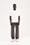 Men's Soft Surfaced Baggy Relaxed Jean Trousers Stone - 5
