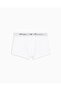 Men's Soft Modal White Boxers with Logo and Elastic Waistband - 3
